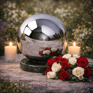 Outdoor Urn For Garden Memorial Garden Resting Place For Human Ashes Outdoor Cremation Urn Waterproof Urn Of StainlessSteel Weatherproof Urn