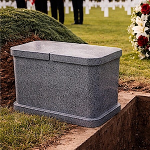 Urn Vault Burial Vault Duo Urn Cremate Vault Double Urn Vault Cremate Container Burial Urn Container Urn Capsule For Burial Vault For Urn