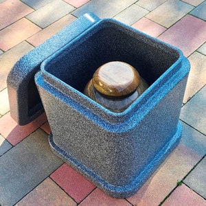 Mango Burial Urn With Burial Container Cremation Urn And Vault Set Capsule WIth Wooden Urn For Ashes Urn For The Grave Urn To Be Buried Urn