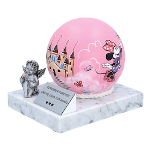 Urna infantil única para niña, urna impresionante personalizada Urna incineradora para niña, urna decorativa pintada a mano Urna infantil personalizada