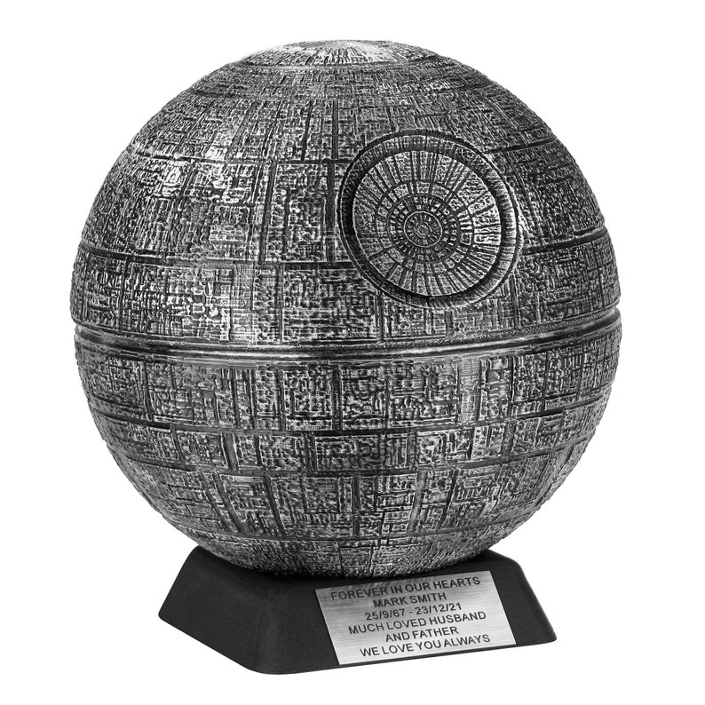 Death Star Cremation Urn Star Wars Urn Custom Urn for Ashes Etsy Canada