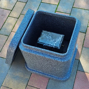 Cemetery Urn Vault With Urn Burial Ground Urn Capsule Crypt Urn Container Outdoor Cremation Urn Funeral Vault For Grave Vault For Ground Urn