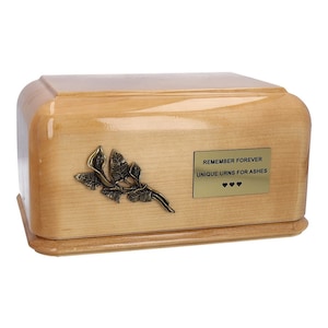 Solid Wooden Urn For Burial Oak Urn For Ashes Wood Urn Personalized Wooden Urn For Human Ashes Solid Wood Urn For Adult Funeral Wood Urn