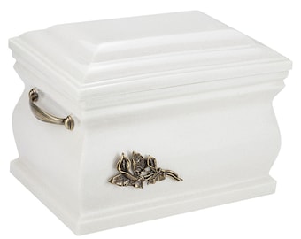 Cremation Casket Funeral Ashes Urn For Adult Granite Casket Cremation Ashes Urn For Human Ashes Unique Memorial Ashes Urn White Urn Funeral