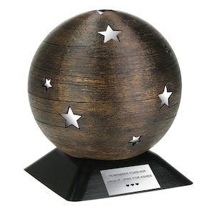 Urna stellare Urna con stelle Urna con stelle Urna con sfera Urna con sfera Urna con sfera per adulti Urna con cremazione personalizzata Urna con pianeta Urna con ceneri