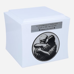 Urn for a Grandpa Cremation urn for a Grandfather Specil cremation urn for loved one Emocional urn Personalized funeral urn