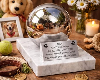 Personalized Pet Cremation Urn For Cat or Dog Ashes Urn For Animal Ashes Urn For Pet Casket Burial Urn For Pet Cremate Urn Pet Memorial Art
