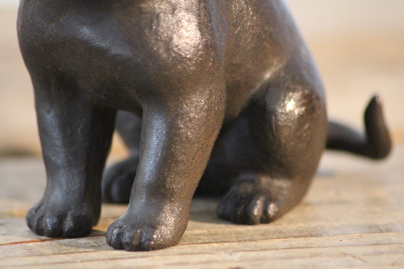 Bronze Dog Ornament Figurine Japanese Antiques Signed Etsy
