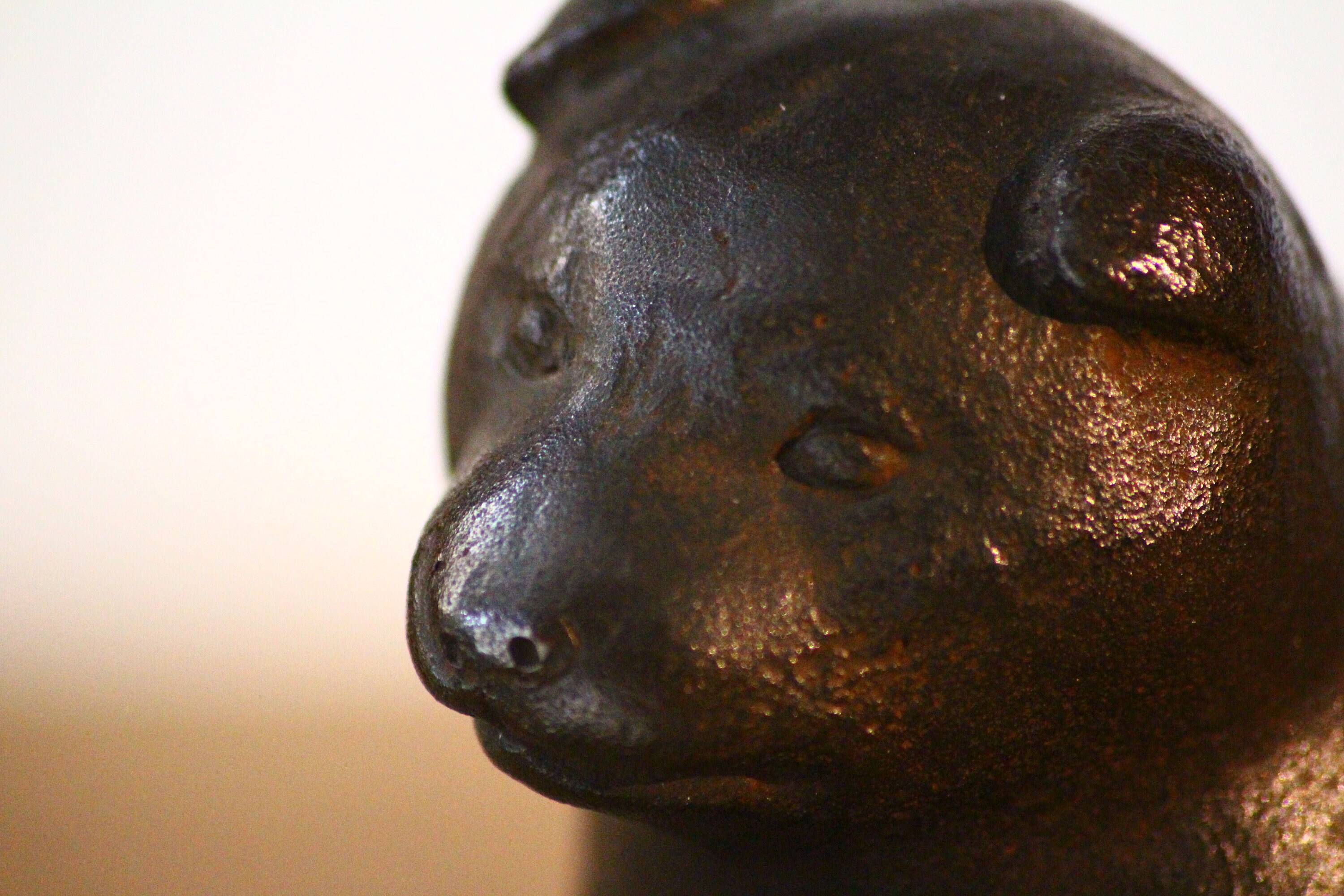 Bronze Dog Ornament Figurine Japanese Antiques Signed Etsy