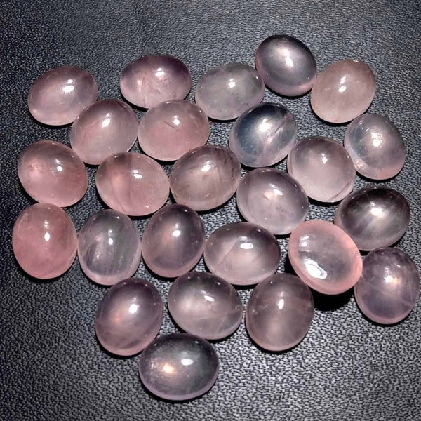 Oval Shape Natural Rose Quartz Cabochon Calibrated back Flat Gemstone Sizes 4x6,5x7,6x8,7x9,8x10,9x11,10x12,10x14,12x16,13x18,15x20,18x25 MM