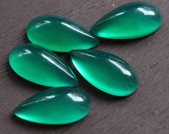 Pear Natural Green onyx, Long Pear Green Onyx Cabochon Gemstones, Sizes 4x8,5x10,6x12,6x15,6x20,6x25,8x16,8x20,8x25,8x30,10x20,10x25,10x30MM