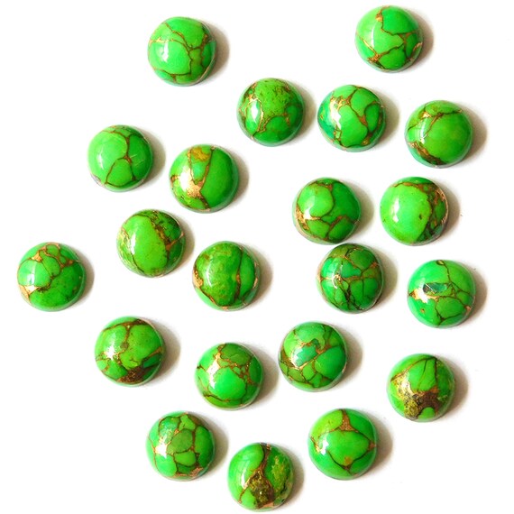 Mohave Green Turquoise Cabochon Mojave Turquoise Wholesale Lot