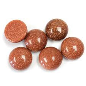 Golden Sunstone Cabochon, Round Synthetic Golden Sunstones Calibrated Sizes 4,5,6,7,8,9,10,11,12,13,14,15,20mm