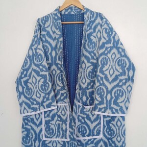 Men & woven winter kimono, festival cotton kantha jacket, Hippie kimono cover up, bohemian kimono, kimono for men women, Winter jacket