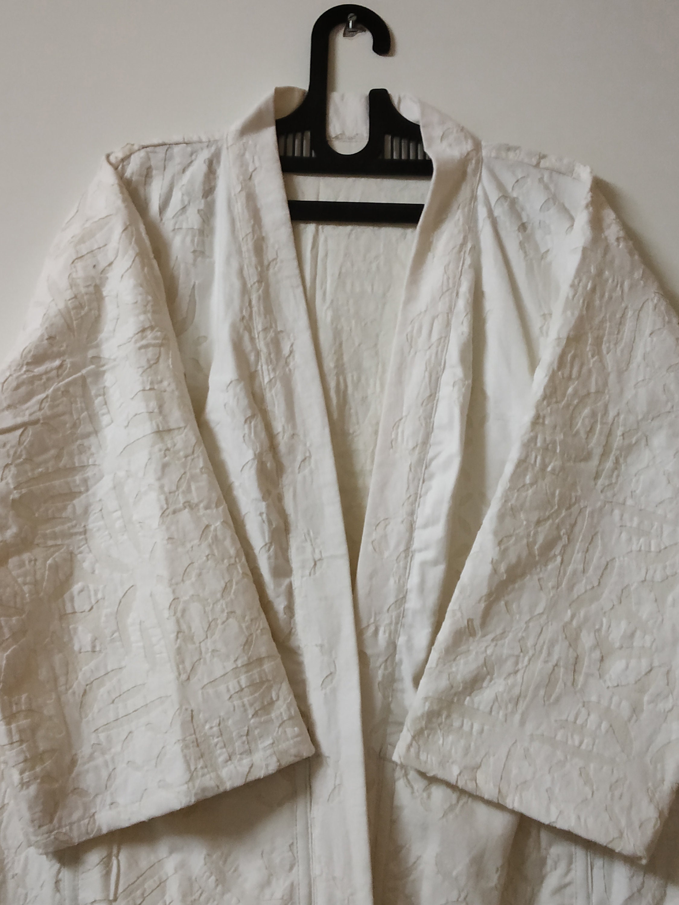 Indian White Cutwork Short Kimono Jacket Women Handmade - Etsy
