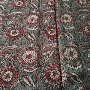 New Floral Tapestry Reversible Hand- Block Print Red Cotton Textile Vintage Indian Wall Hanging & Bedspread