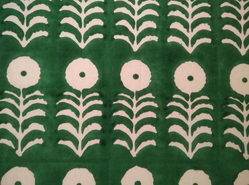 Green Marigold Napkin, Hand Block Printed Napkins, Cotton Cloth Fabric Napkins, Kitchen Decor Napkins, Indian Block Print napkins image 6