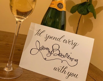 Cute and Quirky Jeremy Bearimy Card |  The Good Place Inspired Card | Anniversary | Birthday | Valentine’s | Love | Handwritten