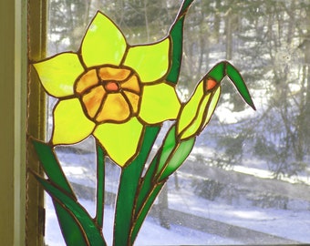 Stained Glass Daffodil