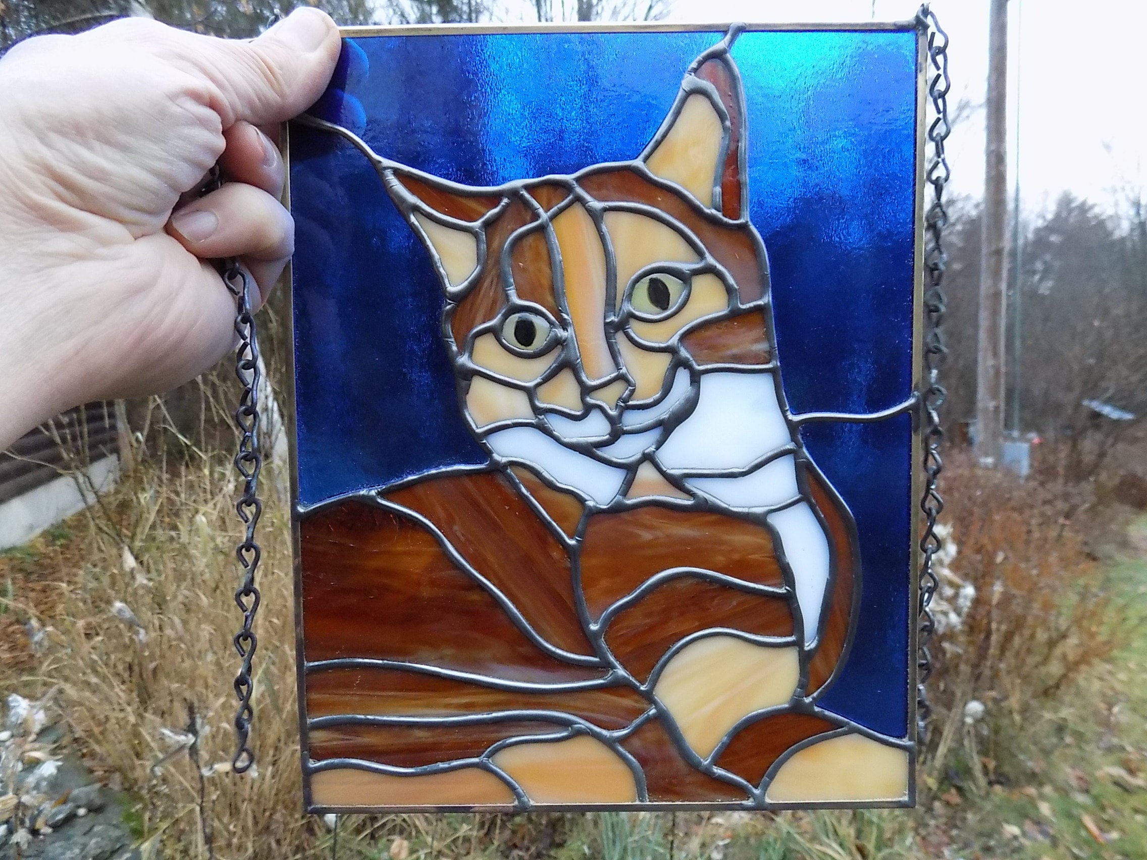Custom Stained Glass Pet Portraits Etsy