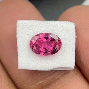 Natural Tourmaline Vivid Pink Color Beautiful Oval Cut Gemstone For Ring And Jewellery