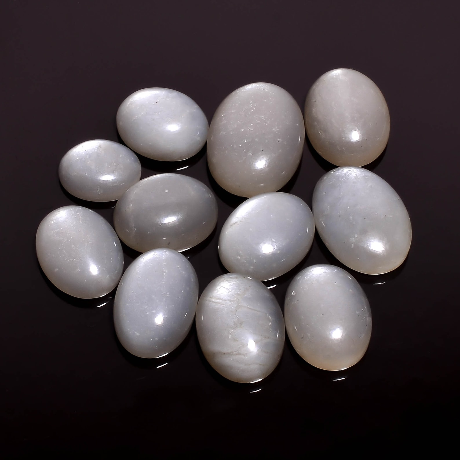 140.7 Ct. AAA Quality 100 Natural Grey Moonstone Oval Shape Etsy
