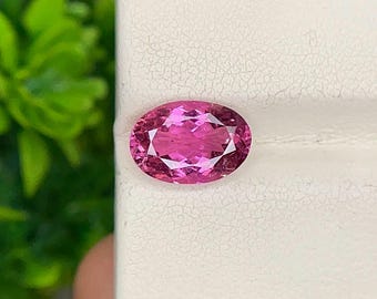 Natürlicher rosa Turmalin fachmännisch oval geschliffener loser Edelstein für die Schmuckherstellung