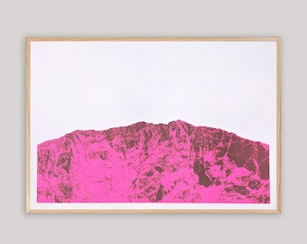 A2 "Apus" Mountain screen printing posters - photography taken in Death Valley, CA