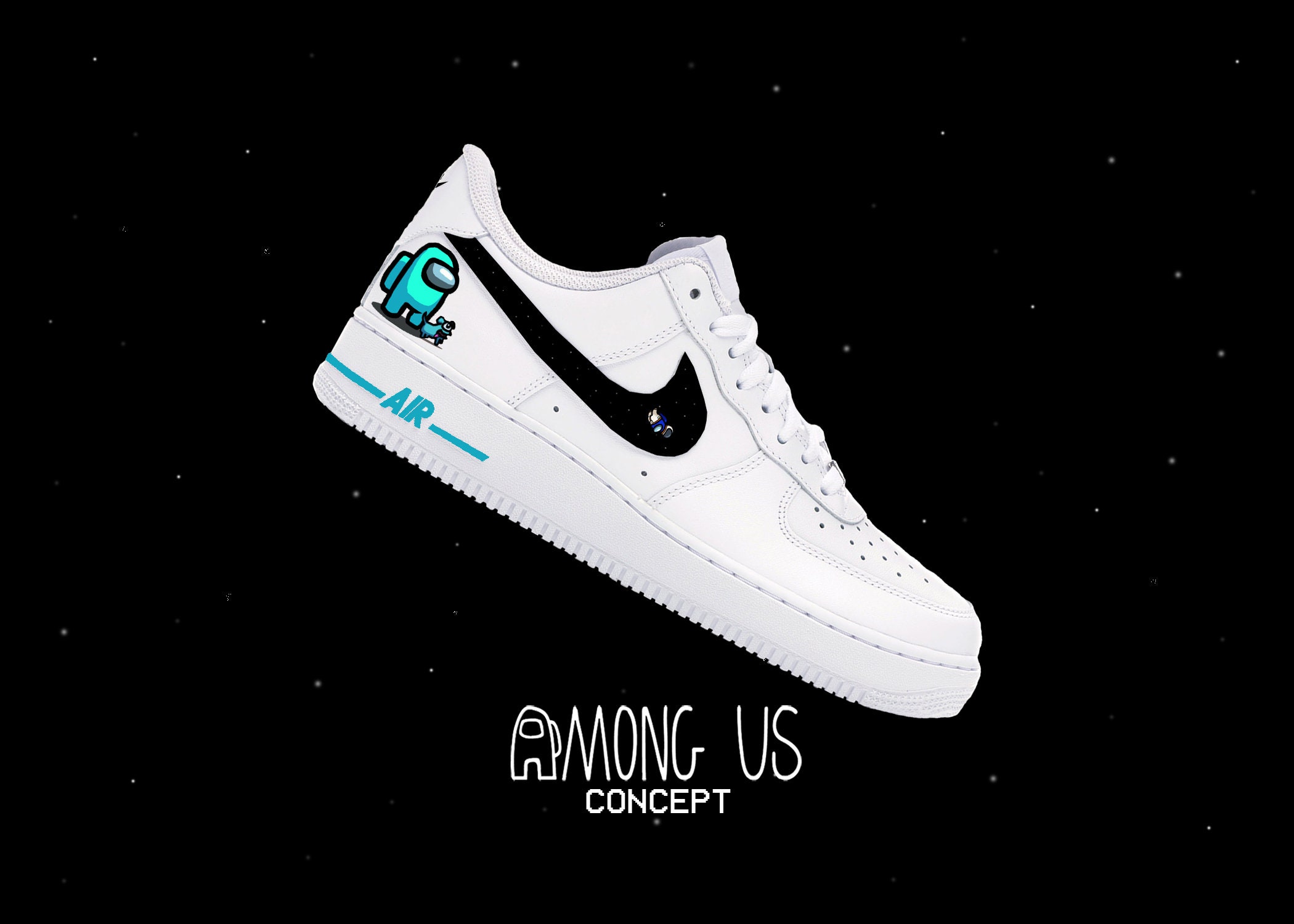 White Among Us Custom Sneakers | Etsy Ireland