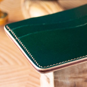 natural shell cordovan wallet