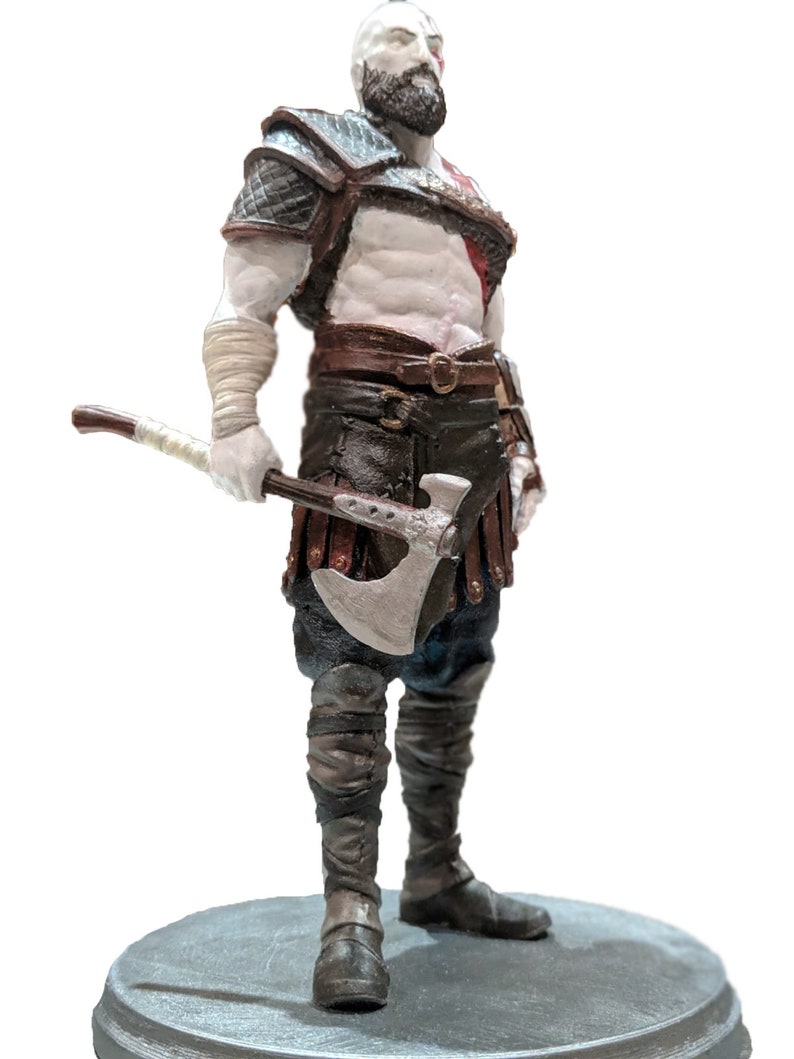 God Of War Kratos Statue GOW 3D printed Hand Painted Kratos 6 Model