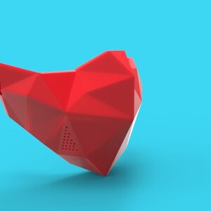 Low Poly Mask Covid-19 3D Print Model optimised STL for Download