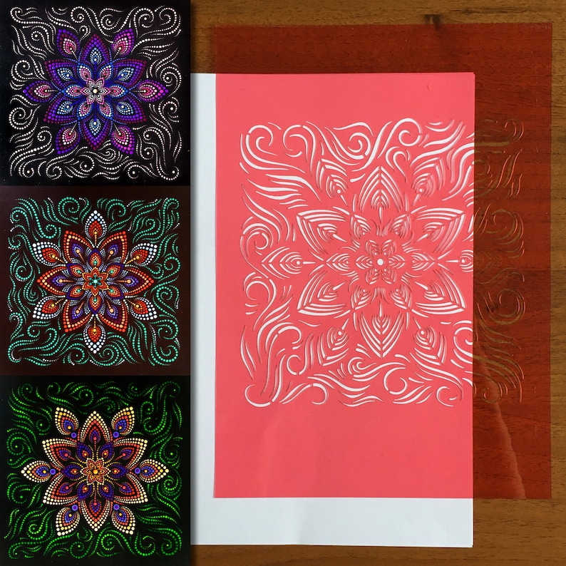 Download Craft Supplies Tools Stencil Digital File Mandala Svg Files For Cricut Mandala Design Abstract Mandala Mandala Stencils Dot Mandala Kit Mandala Print Paper Party Kids