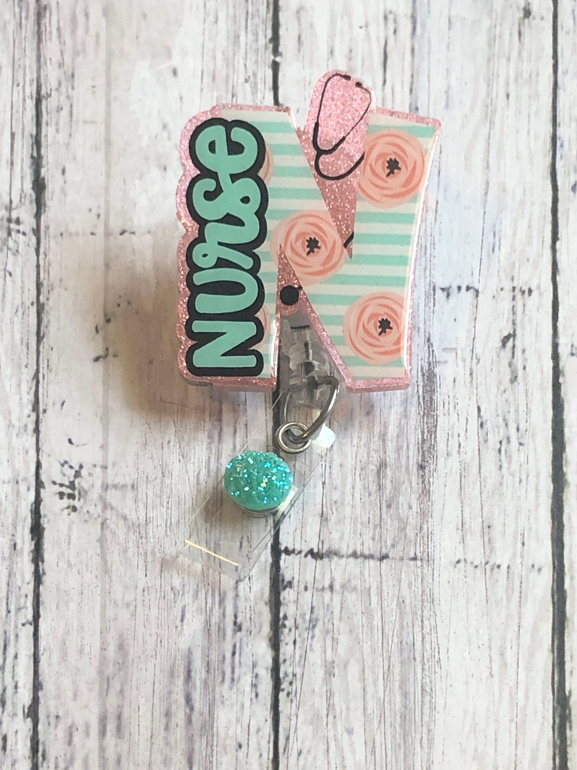 Nurse Badge Reel Floral Badge Reels Cute Nurse Badges RN Etsy — free download