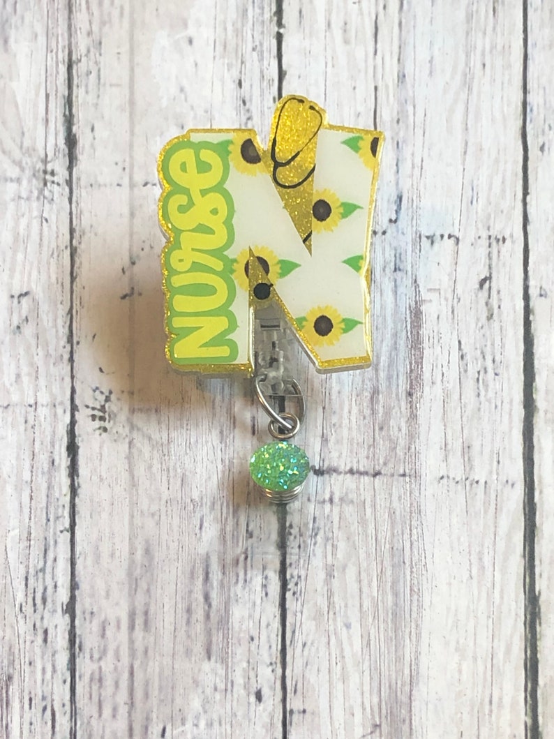 Nurse Badge Reel Floral Badge Reels Cute Nurse Badges RN Etsy