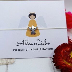 Macramee Schutzengel Armband zur Konfirmation