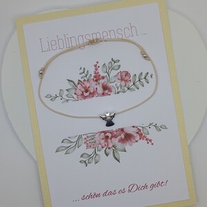 Bracelet avec carte bijoux * Personne préférée * - BRe-Art * Bracelet avec carte * Bracelet d'amitié *