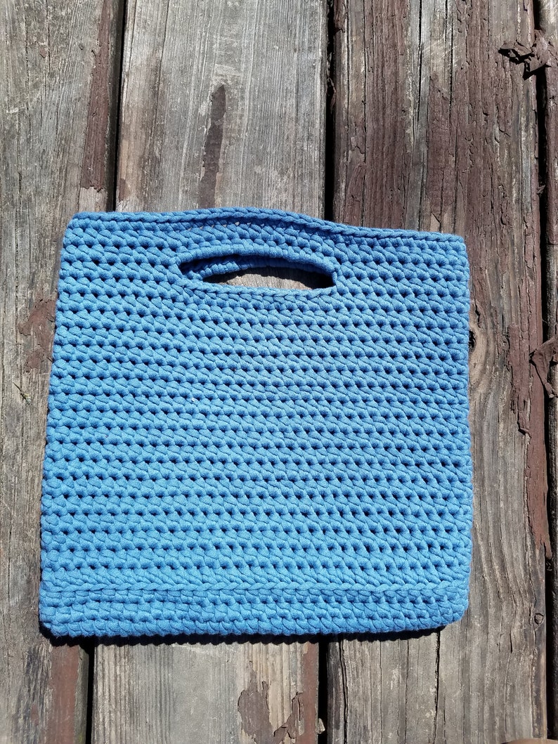 Beach Bag Spring Accessory Small Crochet Cotton Tote Bag Summer Accessory