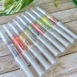 Hydrating cuticle oil pens, nail oil, scented oil, all natural, 64 scents