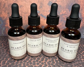 All-Natural Beard Oil for Grooming Excellence 1 oz - 16 scents