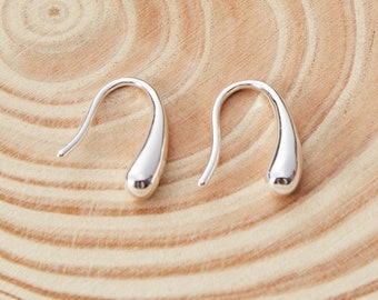 Sterling Silver Teardrop Earrings (Pair) by Philip Jones