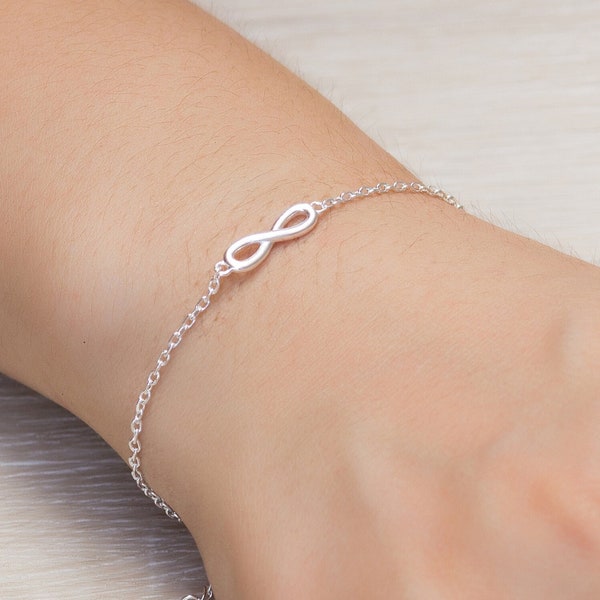 Sterling Silver Infinity Bracelet by Philip Jones