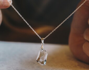 Plata Gota de lluvia conjunto creado con cristales de Swarovski ® por Philip Jones