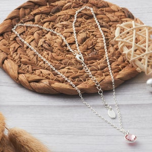 October tourmaline Birthstone Necklace Created With Zircondia® Crystals ...