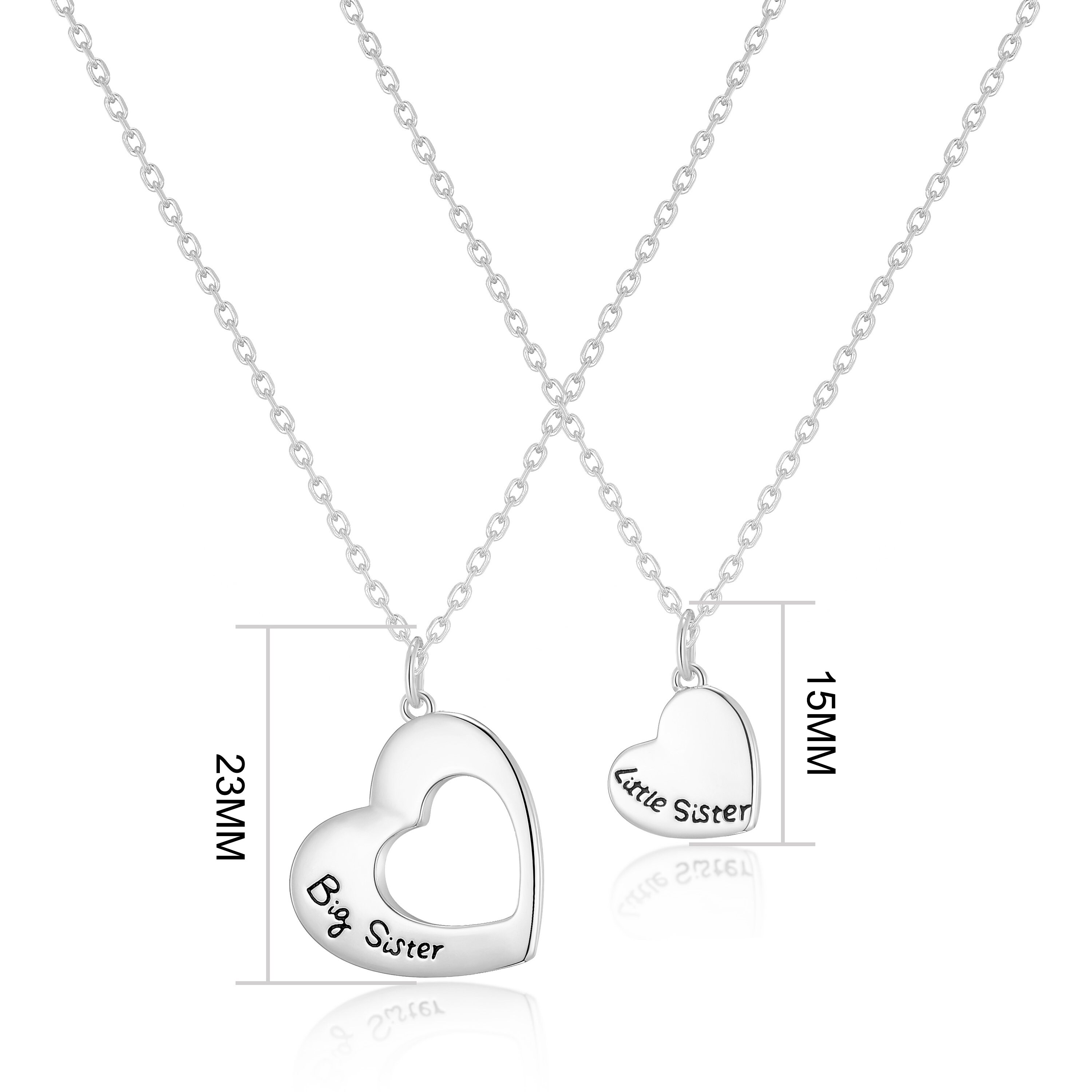 Silver Plated Big Sister and Little 