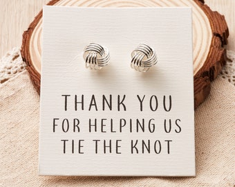 Silver Plated "Tie The Knot" Cufflinks by Philip Jones