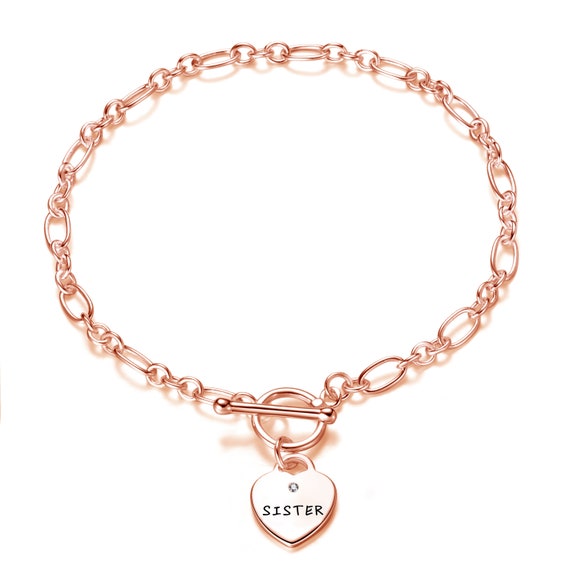Rose gold sister best sale bracelet