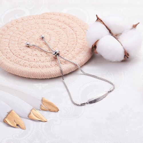 Silver Plated Feather Friendship 
