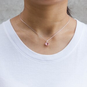 October tourmaline Birthstone Necklace Created With Zircondia® Crystals ...