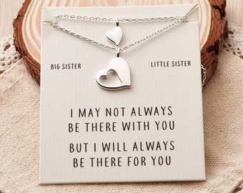 Big Sister Little Sister Piece of My Heart Necklace Set by Philip Jones